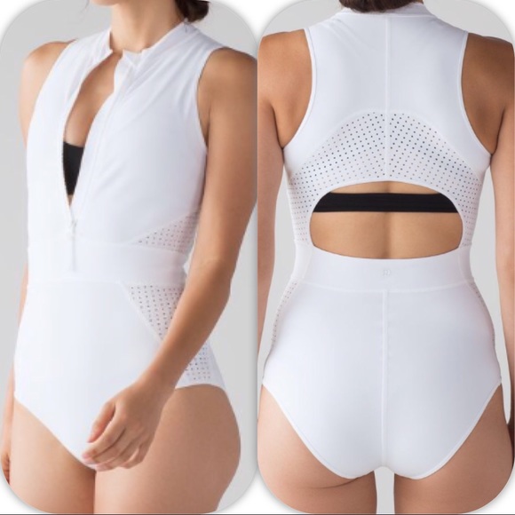 lululemon athletica Other - NWT WHITE LULULEMON WILD ABANDON ONE PIECE - - 10